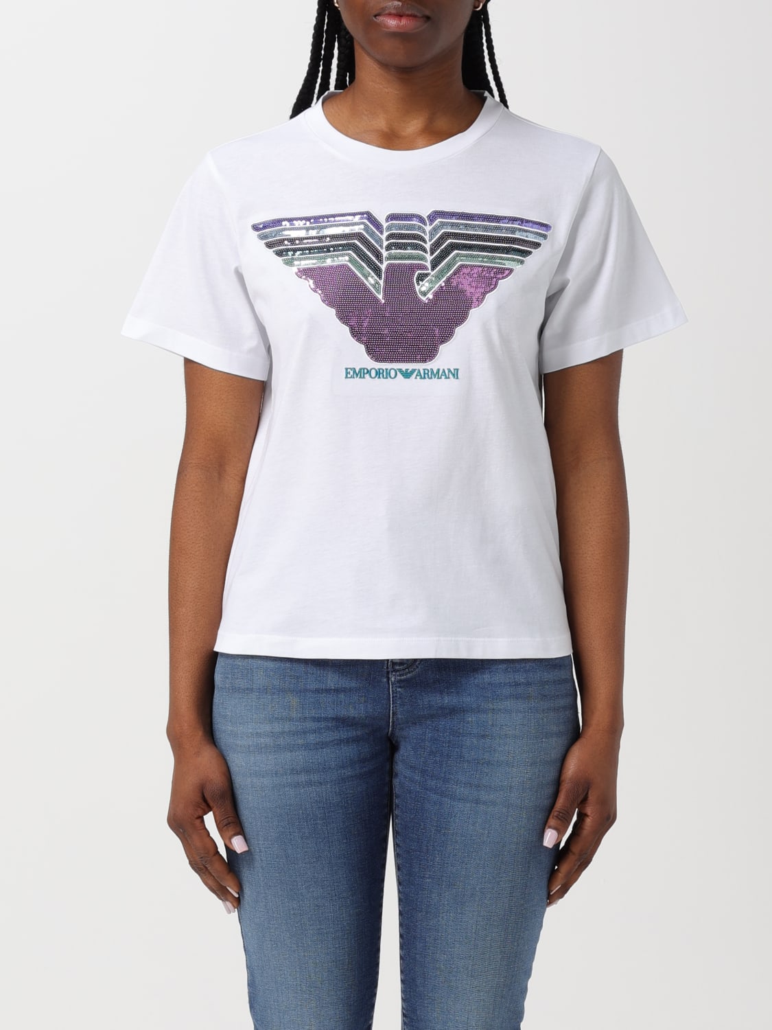 Armani jeans t shirt womens store