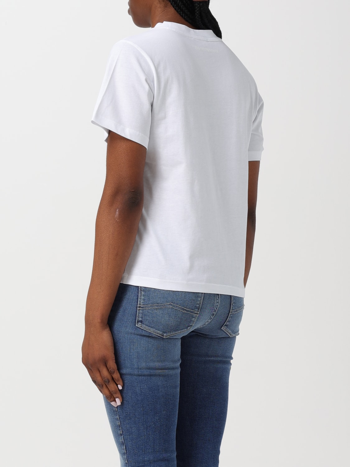 Armani jeans t shirt women's hot sale
