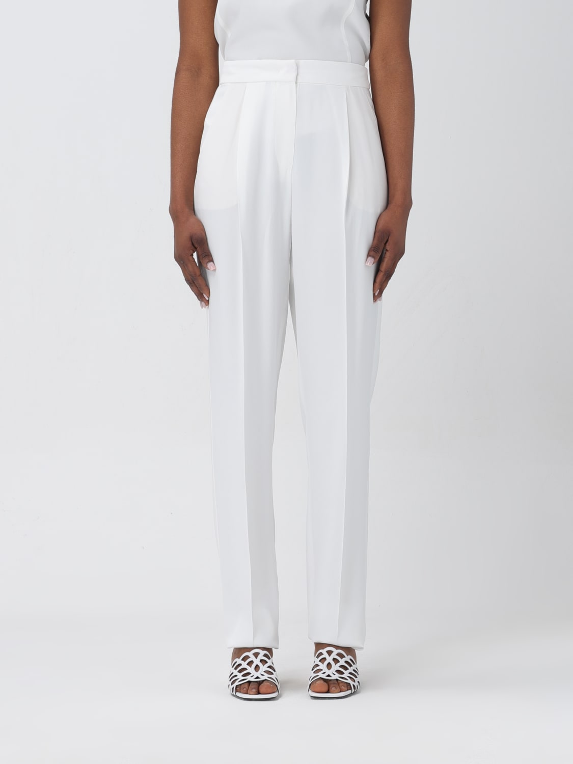 Armani white pants clearance