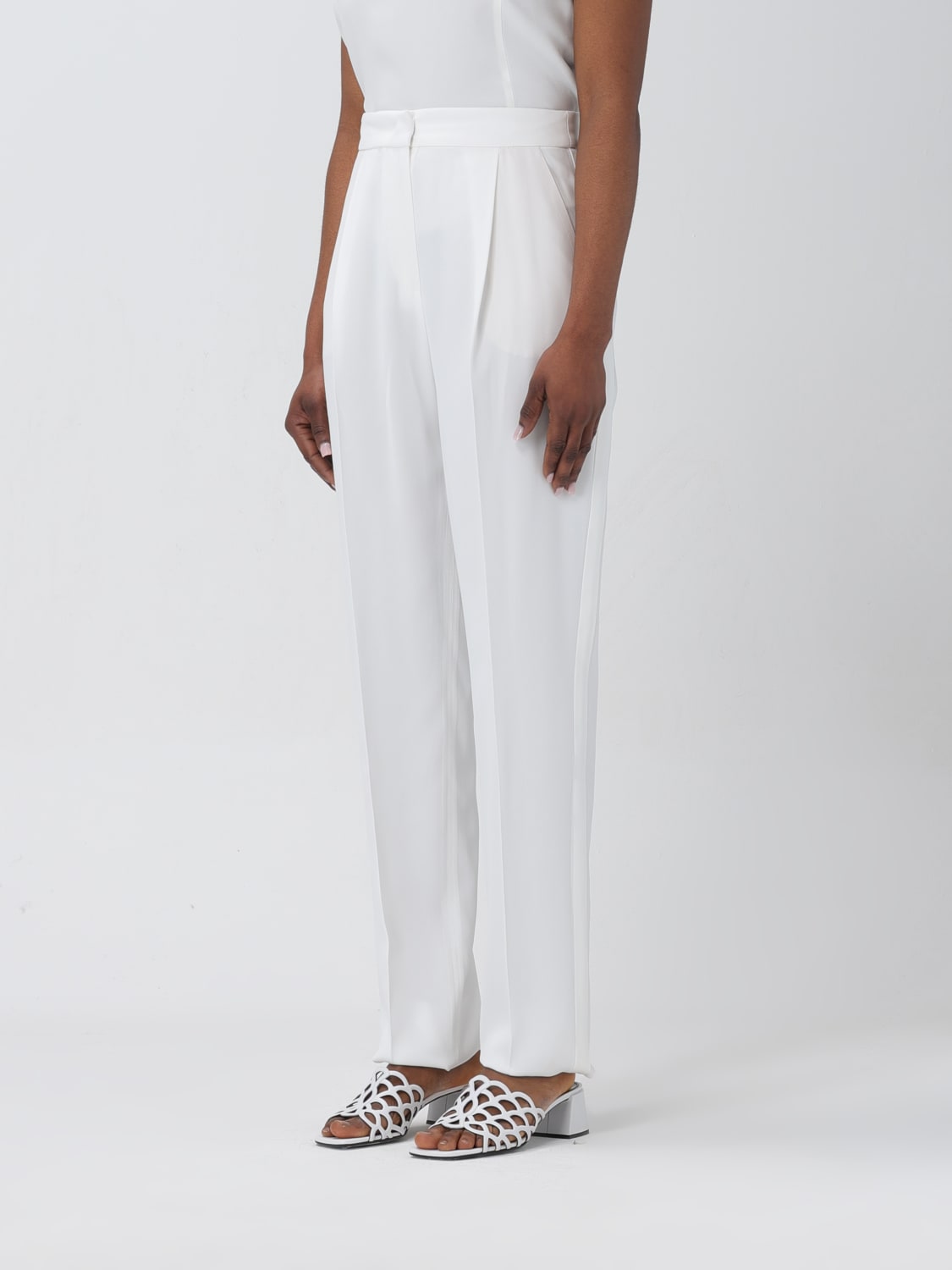 Outlet de Emporio Armani Pantalon mujer Blanco Pantalon Emporio Armani 0NP3BT02003 en linea en GIGLIO.COM