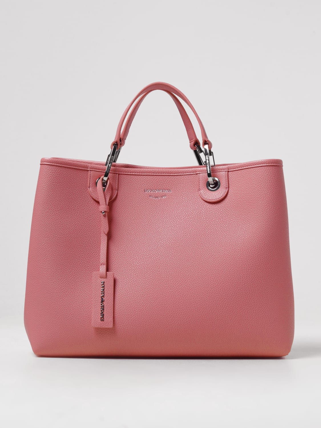 Emporio Armani Outlet Borsa in pelle sintetica a grana Cipria Borse Tote Emporio Armani Y3D165YFO5E online su GIGLIO.COM