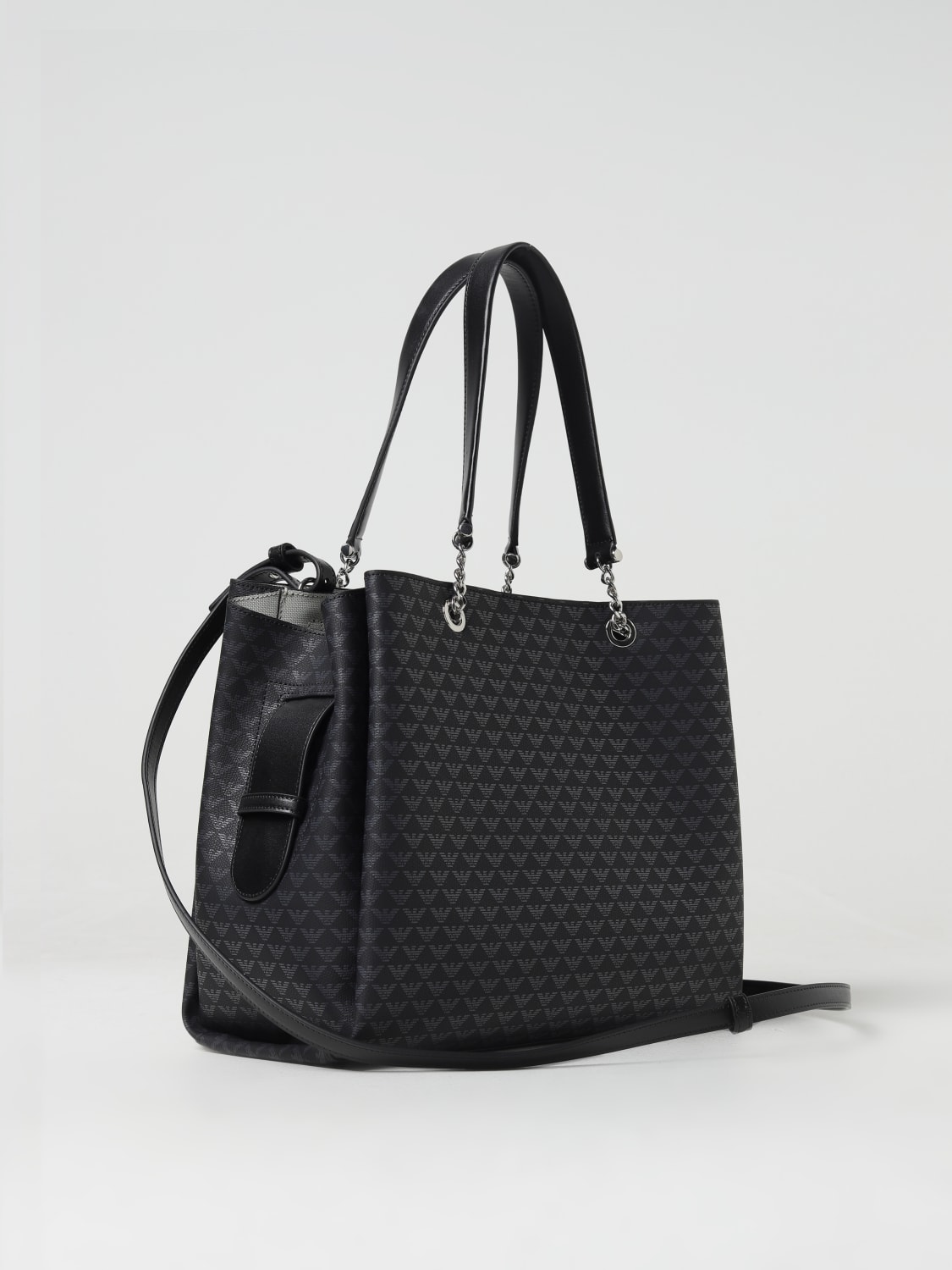 EMPORIO ARMANI Borsa in tessuto spalmato Nero Borse Tote Emporio Armani Y3D158YWS0E online su GIGLIO.COM
