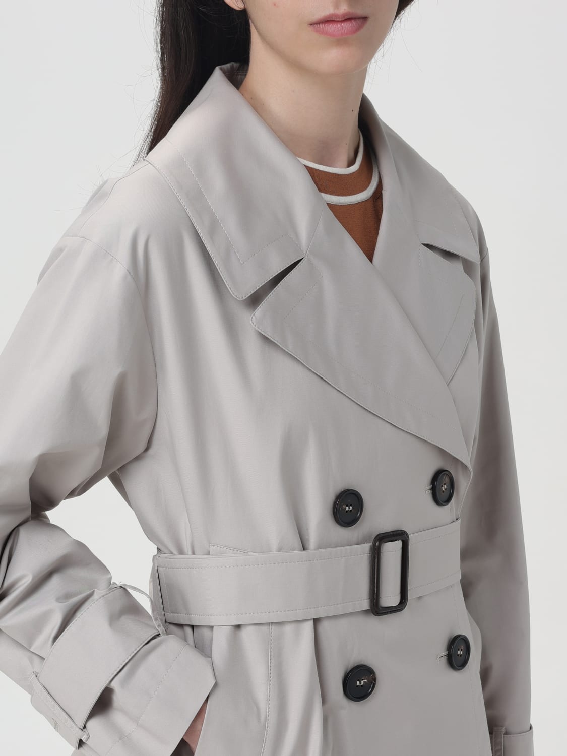 MAX MARA THE CUBE TRENCH COAT: Coat woman Max Mara The Cube, Beige - Img 4