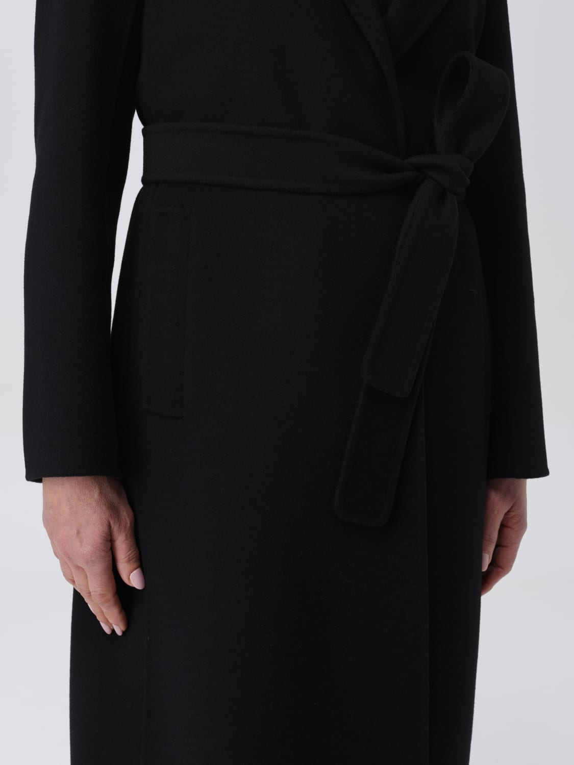 'S MAX MARA: Coat woman - Black | 'S Max Mara coat 2419011041600 online ...