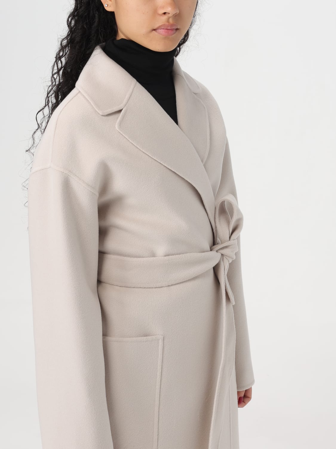 Coat #39;S MAX MARA Woman color Beige