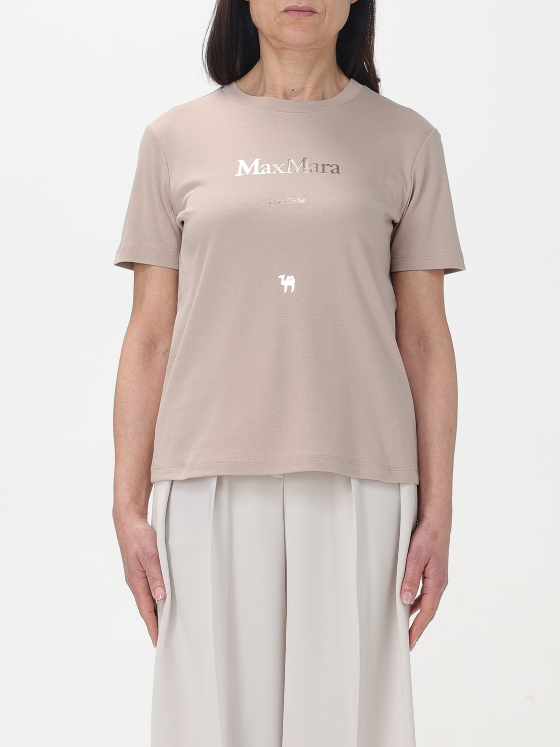 S MAX MARA: T-shirt woman - Beige | 'S Max Mara t-shirt 