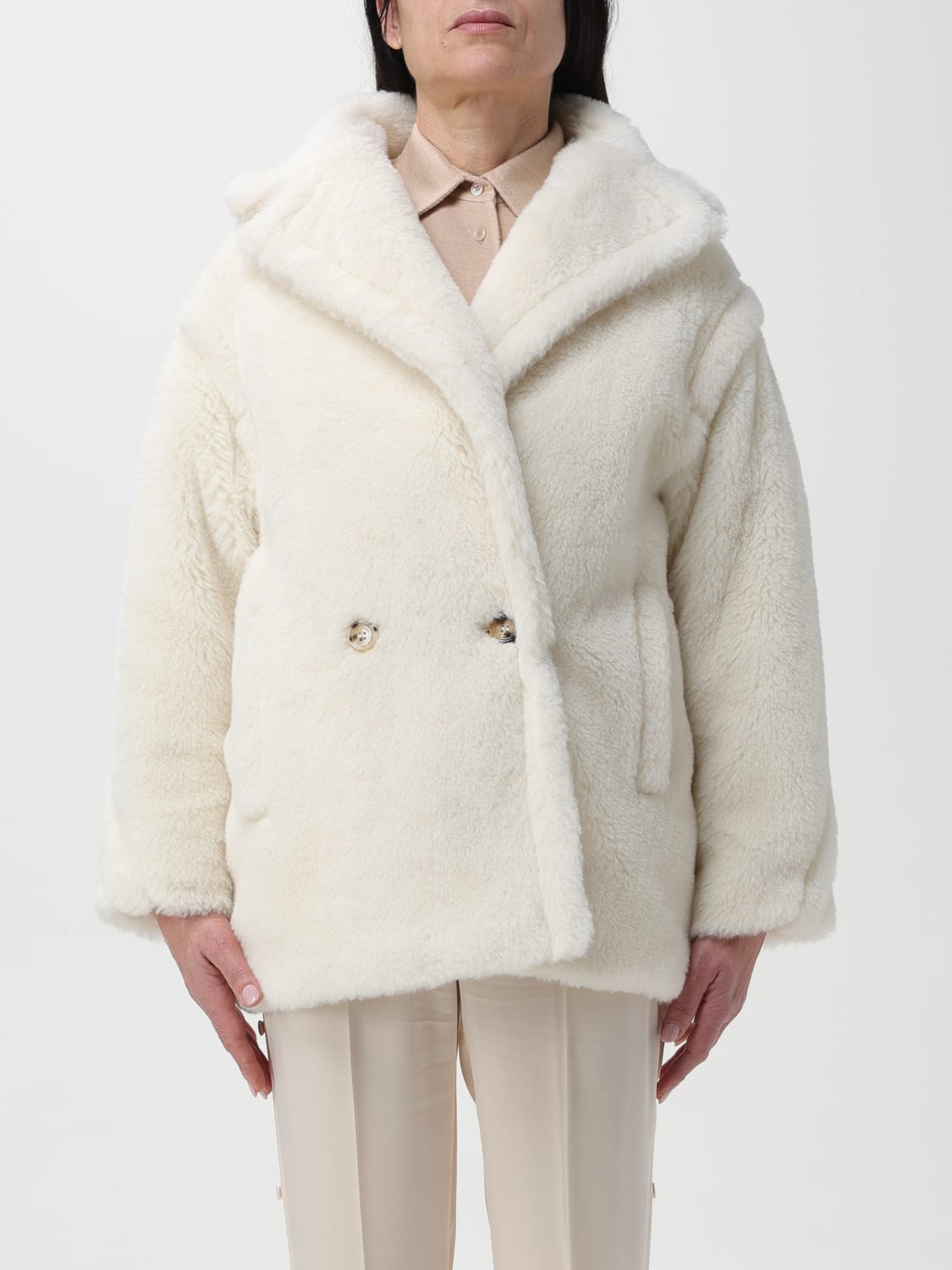 MAX MARA Manteau femme Blanc Manteau Max Mara 2411081041600 en ligne sur GIGLIO.COM