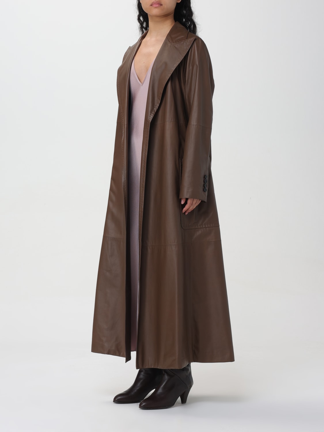 MAX MARA TRENCH COAT: Coat woman Max Mara, Leather - Img 4