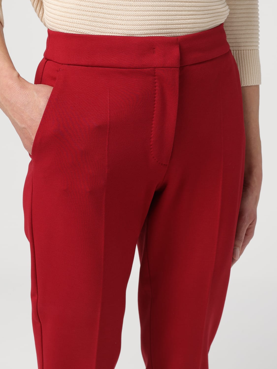 MAX MARA PANTS: Pants woman Max Mara, Red - Img 5