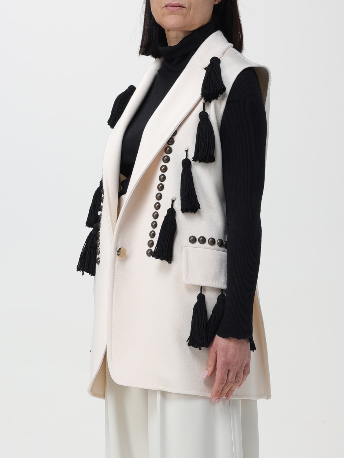 MAX MARA WESTE: Blazer damen Max Mara, Weiß - Img 4