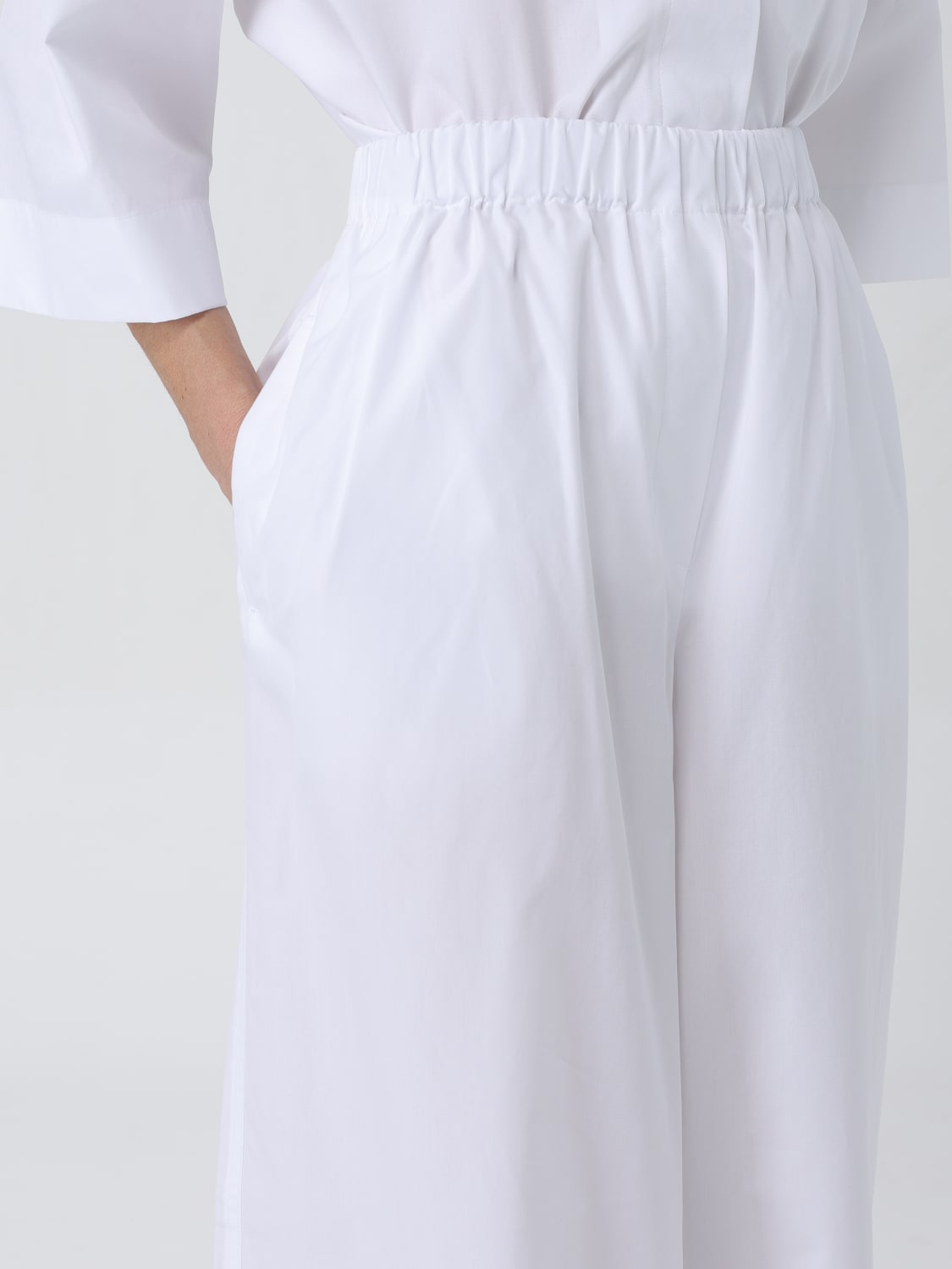 MAX MARA PANTALON: Pantalon femme Max Mara, Blanc - Img 5