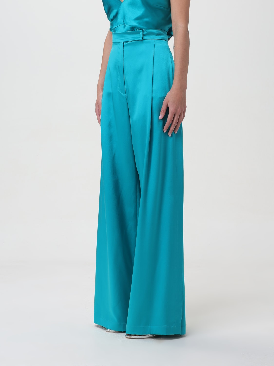 MAX MARA PANTALON: Pantalon femme Max Mara, Vert - Img 4