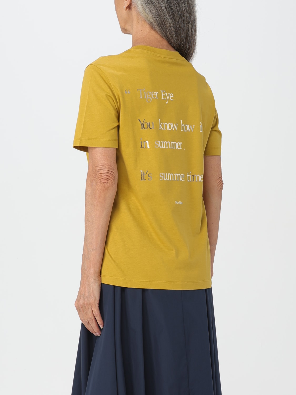 'S MAX MARA T-SHIRT: T-shirt woman 's Max Mara, Yellow - Img 3