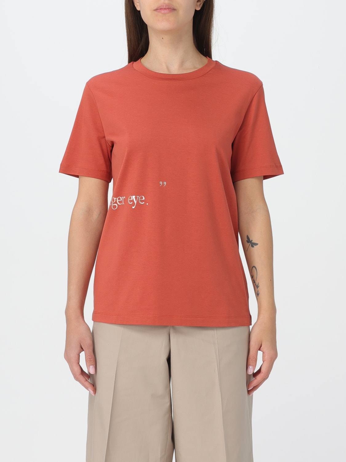 'S MAX MARA T-SHIRT: T-shirt femme 's Max Mara, Orange - Img 1