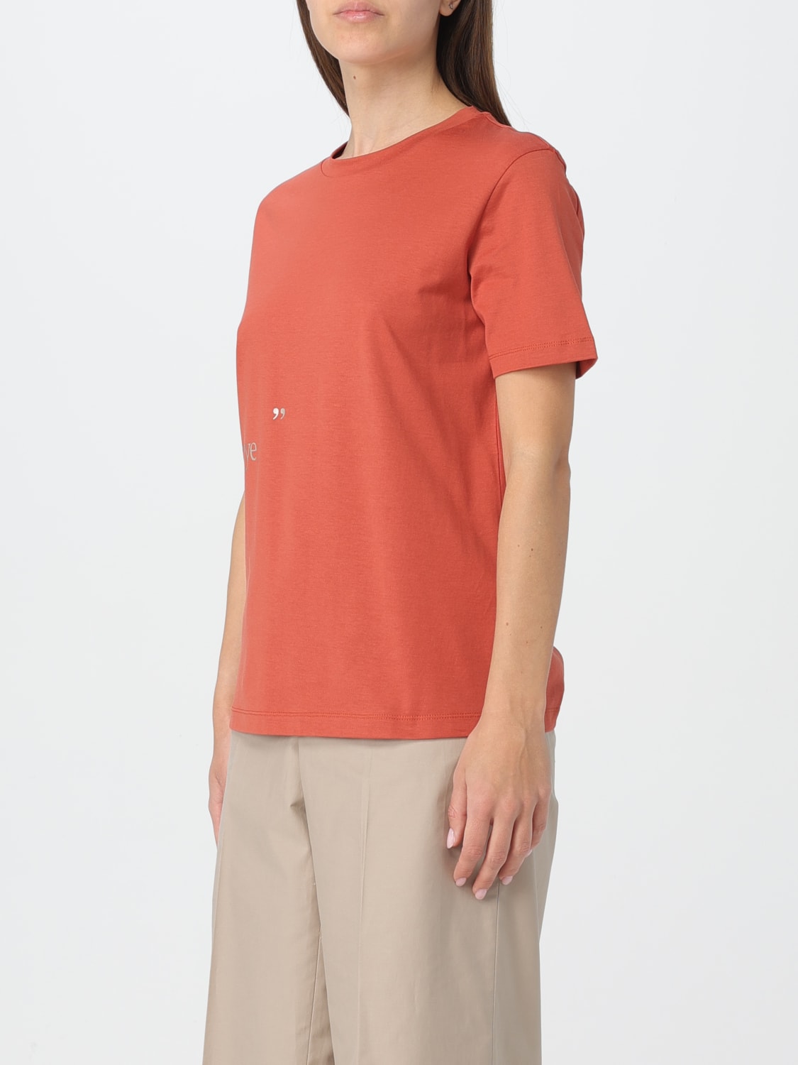 'S MAX MARA T-SHIRT: T-shirt femme 's Max Mara, Orange - Img 4