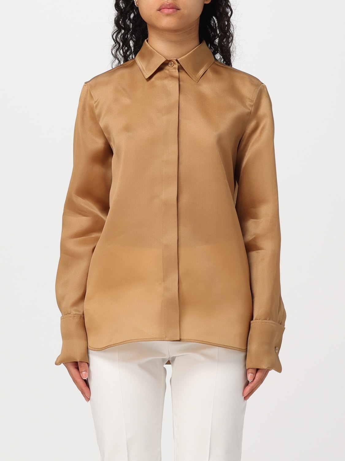 MAX MARA SHIRT: Shirt woman Max Mara, Leather - Img 1