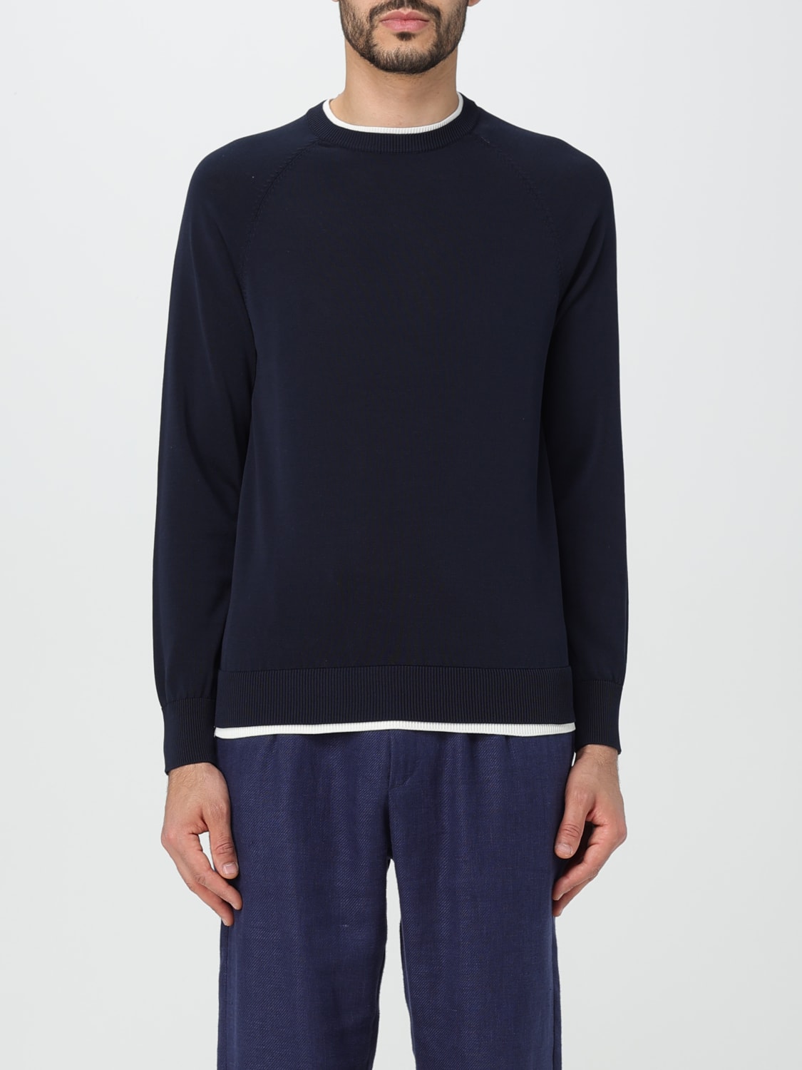 ELEVENTY SWEATER: Sweater men Eleventy, Blue - Img 1