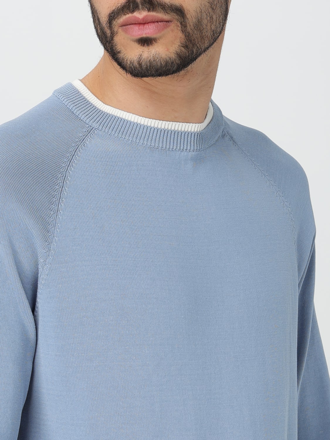 ELEVENTY JERSEY: Jersey hombre Eleventy, Azul Claro - Img 3