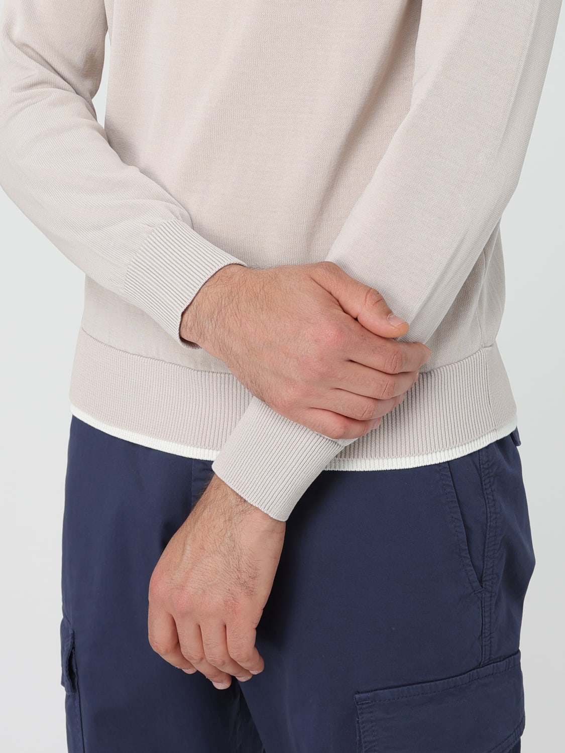 ELEVENTY SWEATER: Sweater men Eleventy, Beige - Img 3