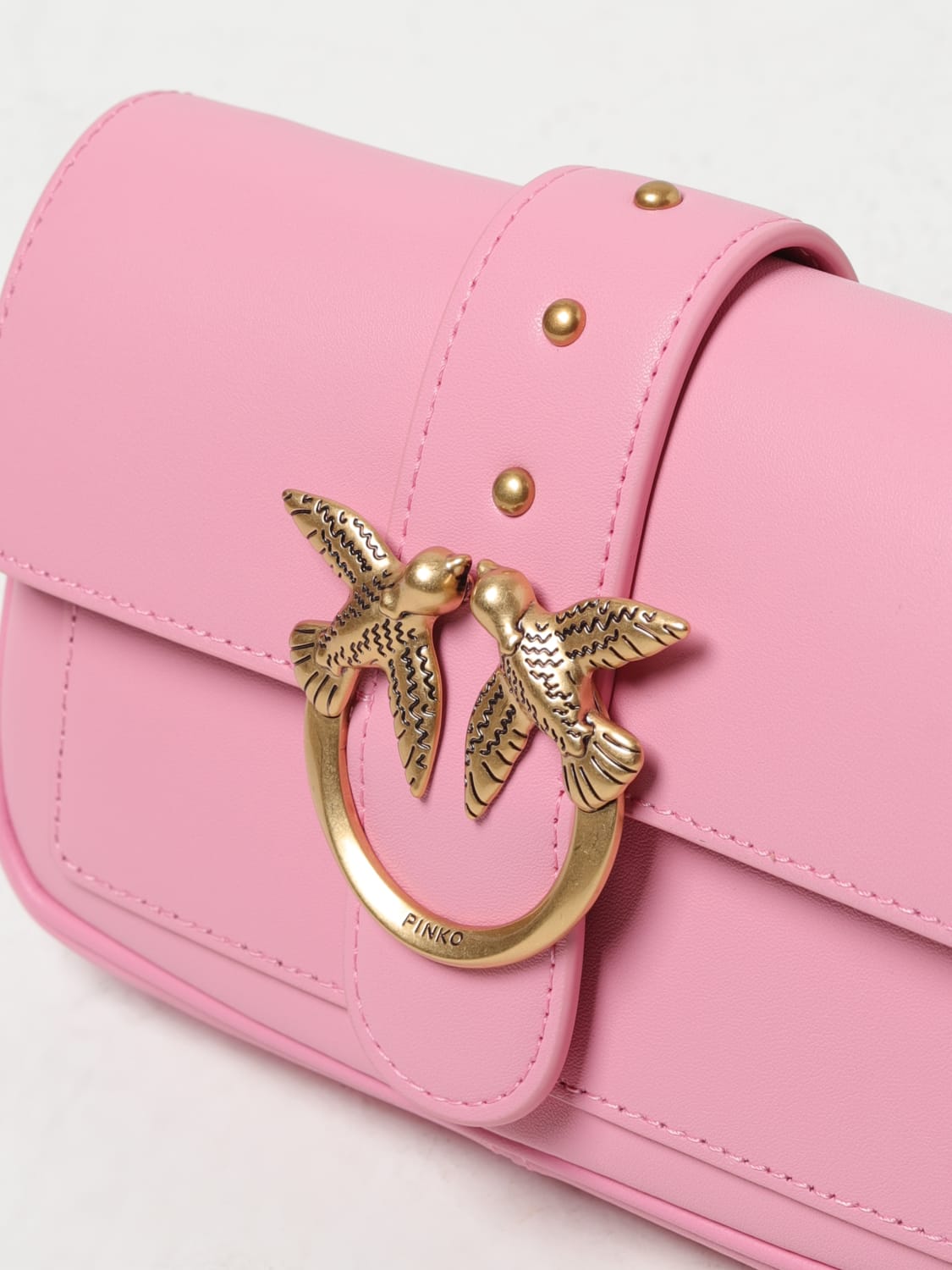 PINKO MINI BOLSO: Bolso de hombro mujer Pinko, Rosa - Img 3
