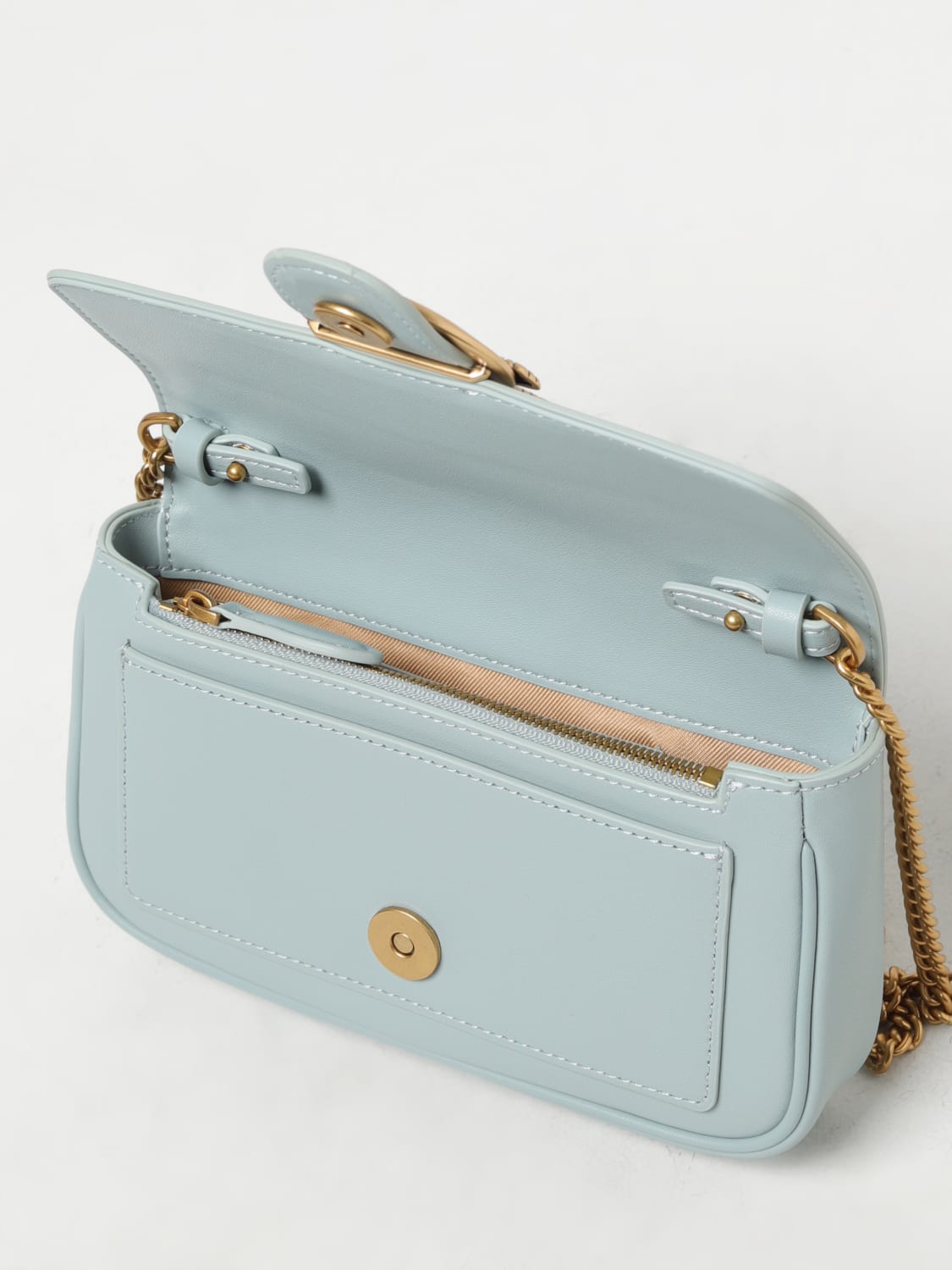 PINKO MINI BAG: Shoulder bag woman Pinko, Grey - Img 3