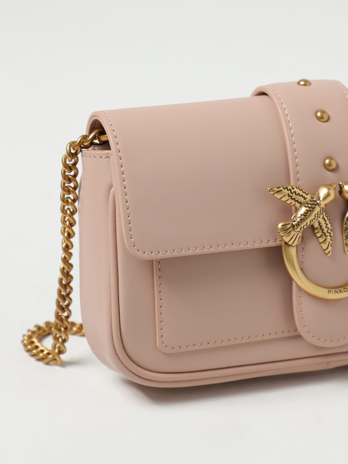 PINKO MINI BOLSO: Bolso de hombro mujer Pinko, Rosa Pálido - Img 3