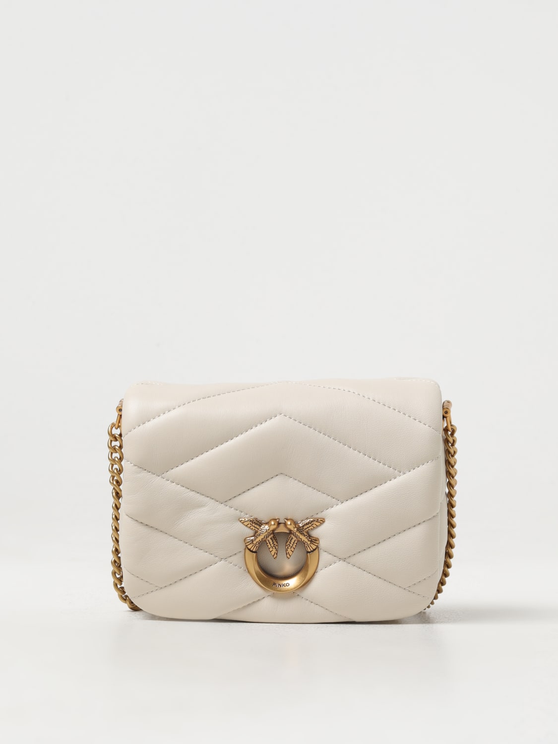 PINKO MINI BAG: Shoulder bag woman Pinko, White - Img 1