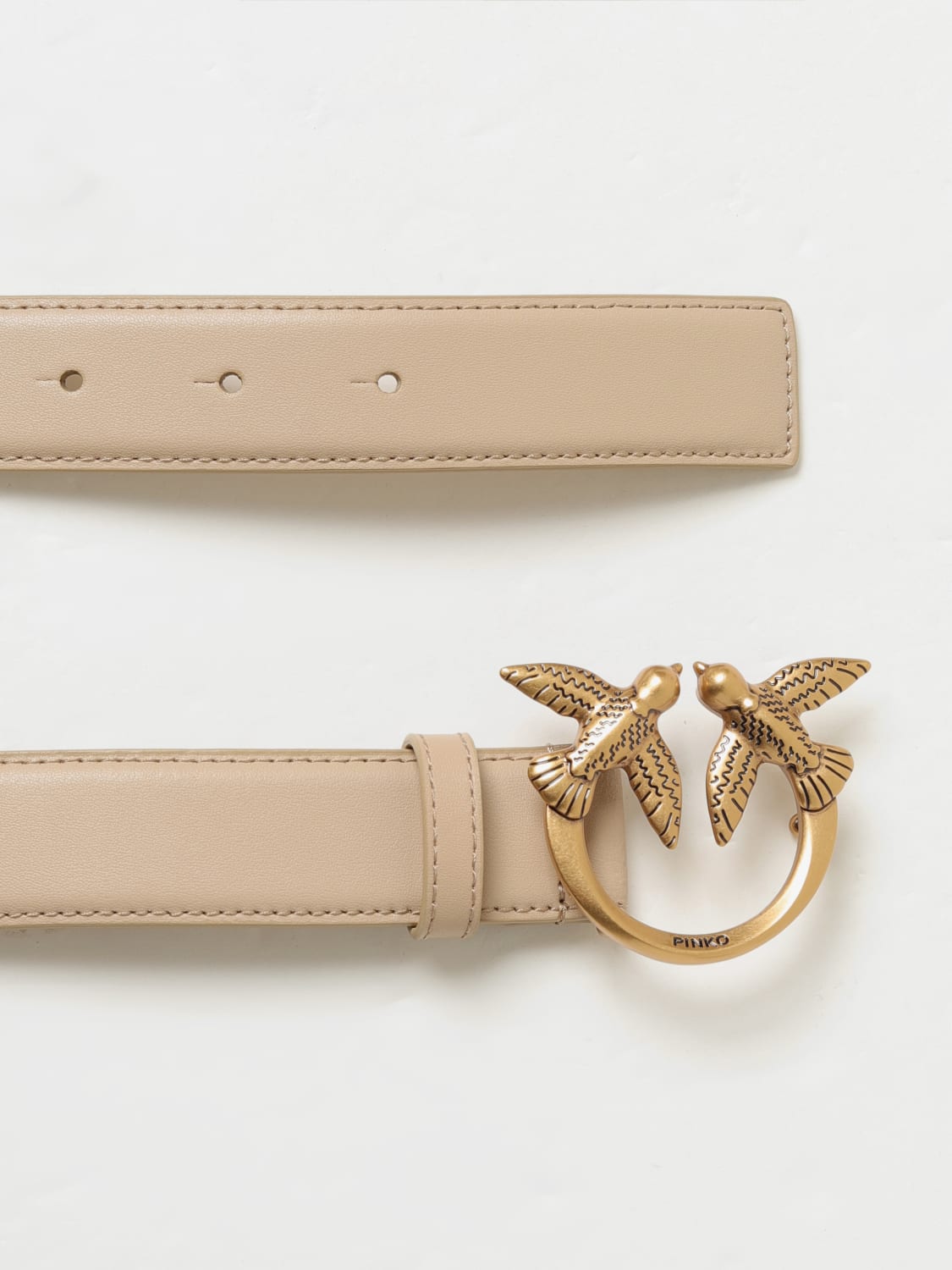 PINKO BELT: Belt woman Pinko, Beige - Img 3