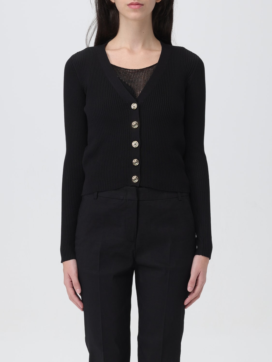 PINKO CARDIGAN: Sweater woman Pinko, Black - Img 1