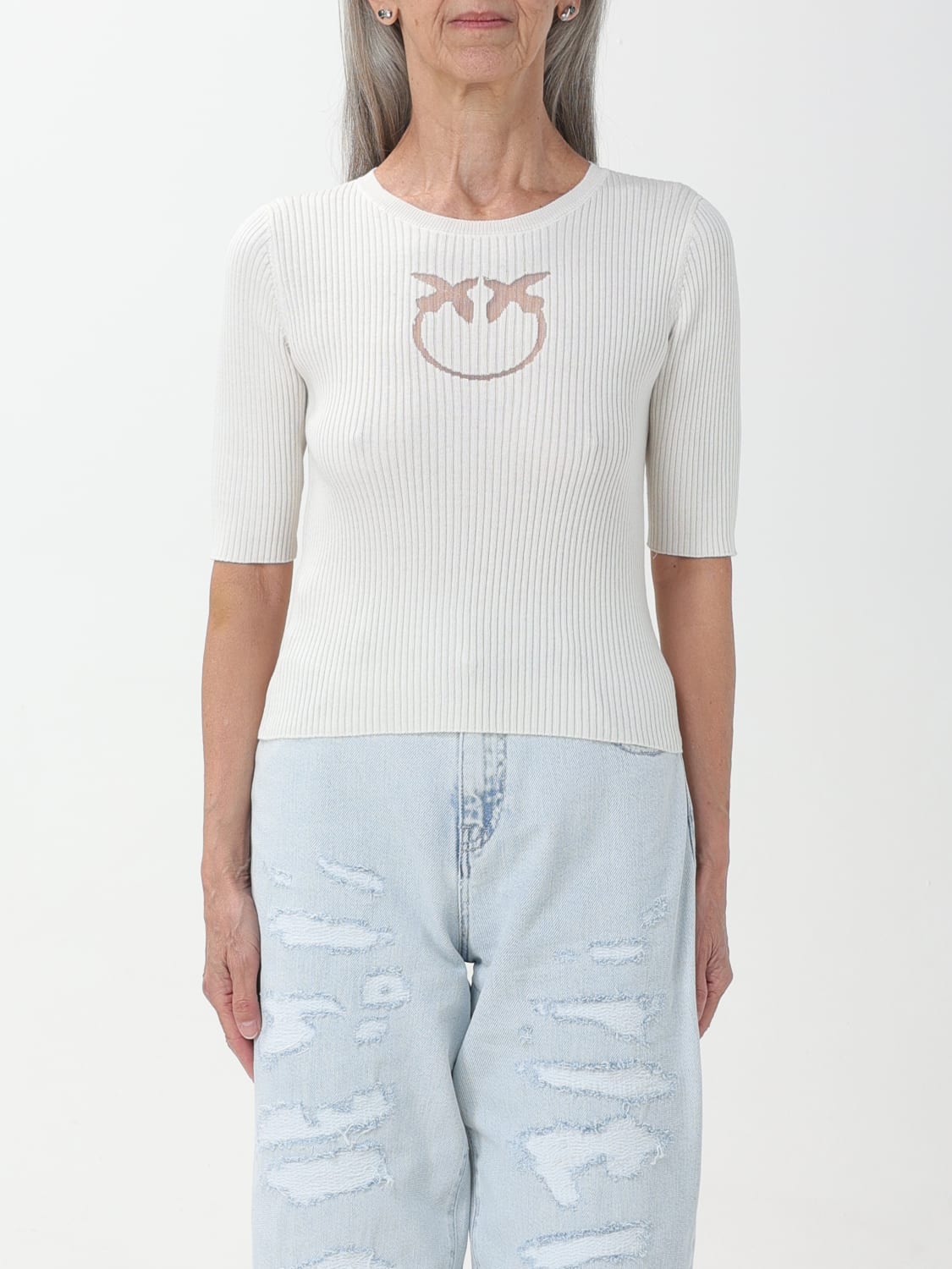 PINKO SWEATER: Sweater woman Pinko, White - Img 1