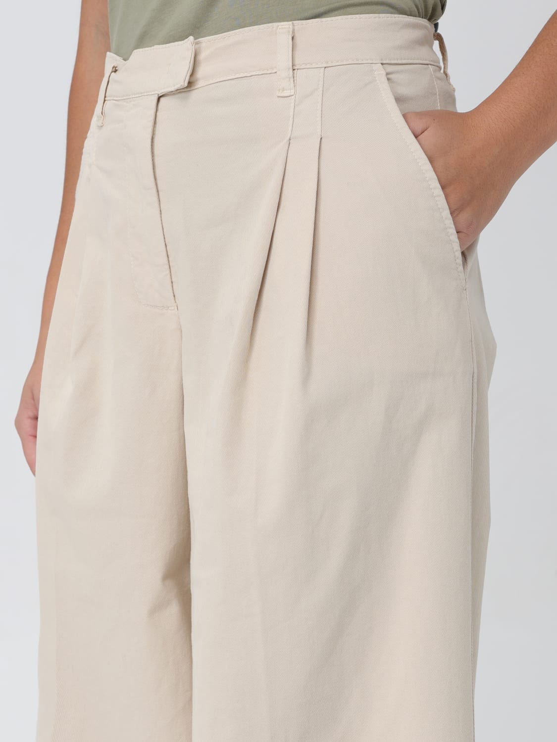 PINKO PANTS: Pants woman Pinko, Beige - Img 3