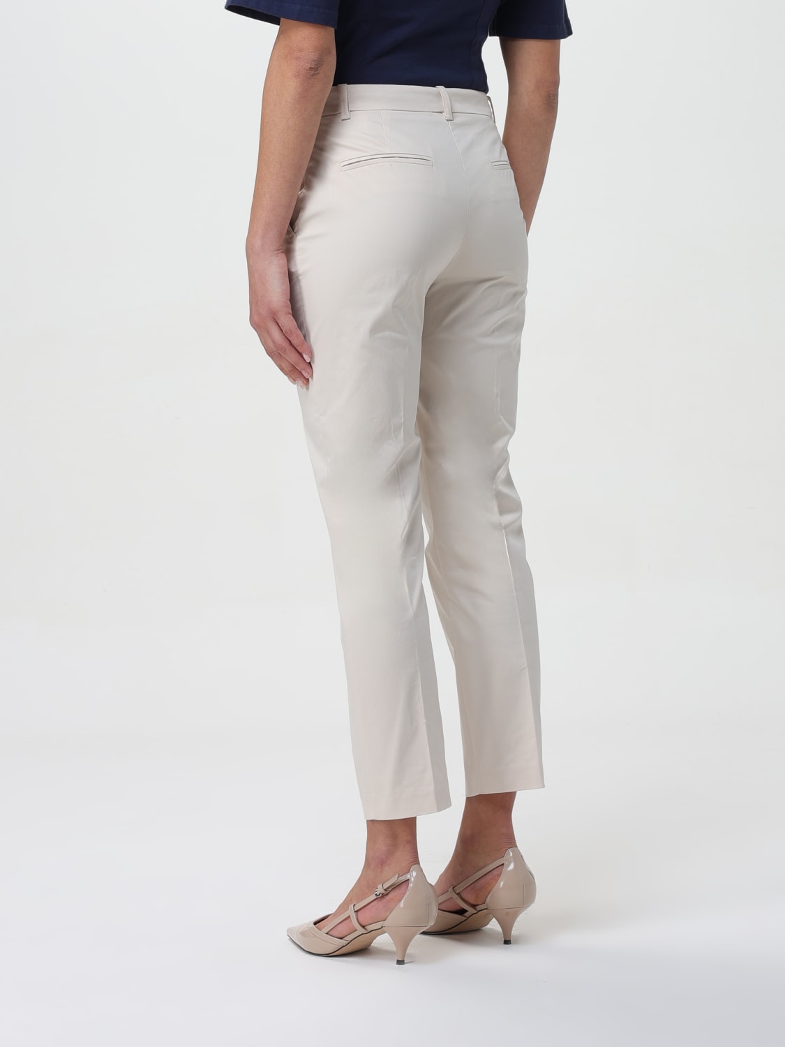 PINKO PANTS: Pants woman Pinko, Beige - Img 2