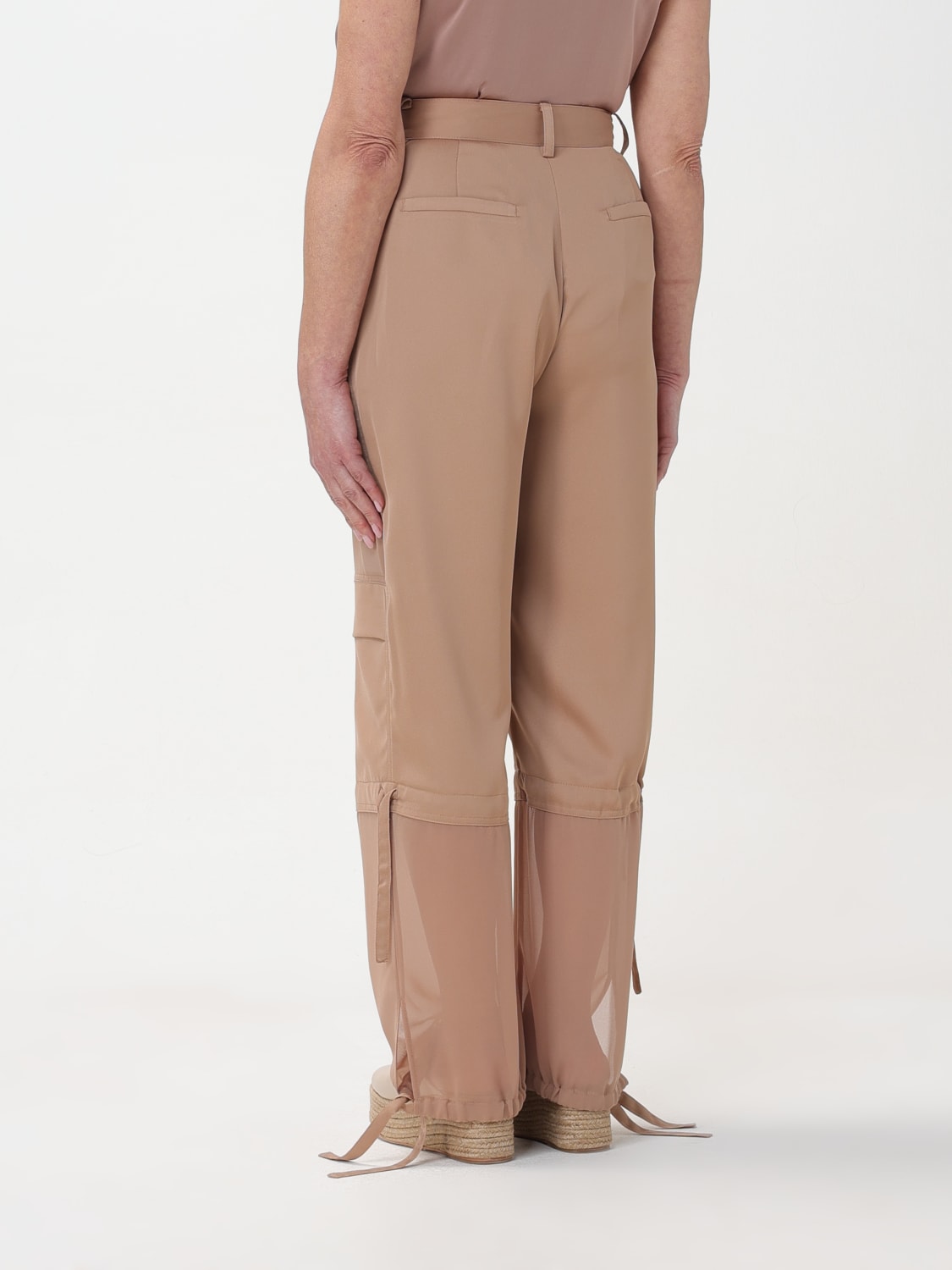 PINKO PANTS: Pants woman Pinko, Camel - Img 2