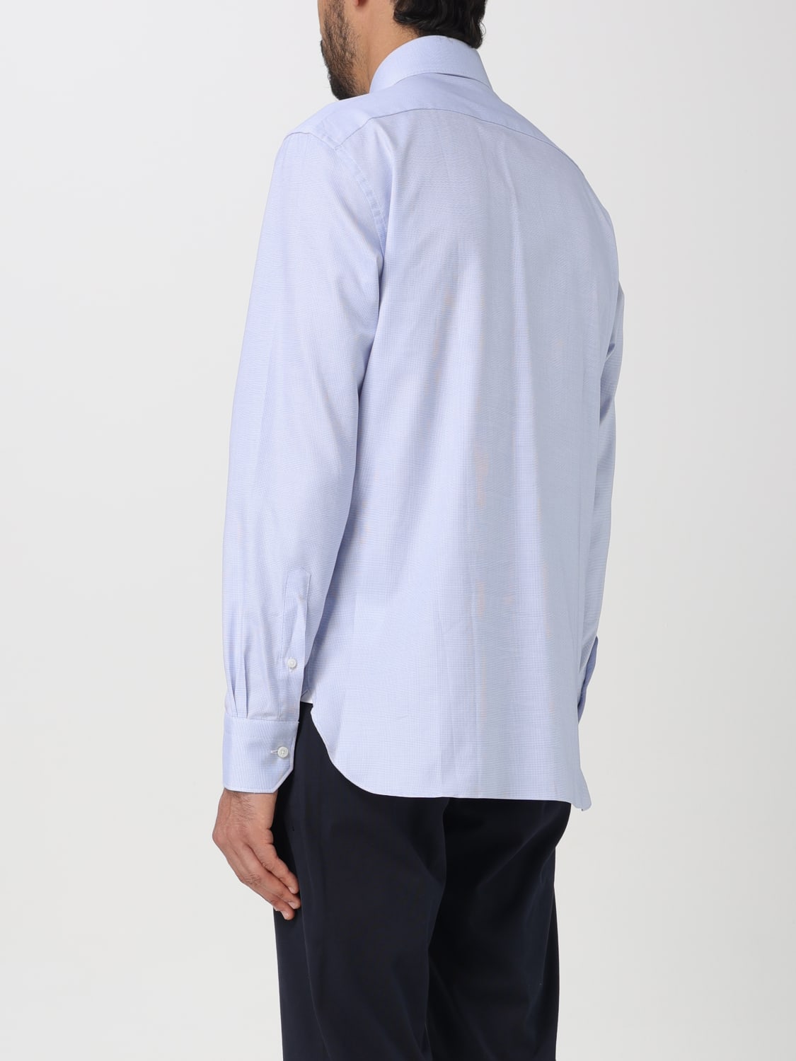 ZEGNA SHIRT: Shirt men Zegna, Gnawed Blue - Img 3