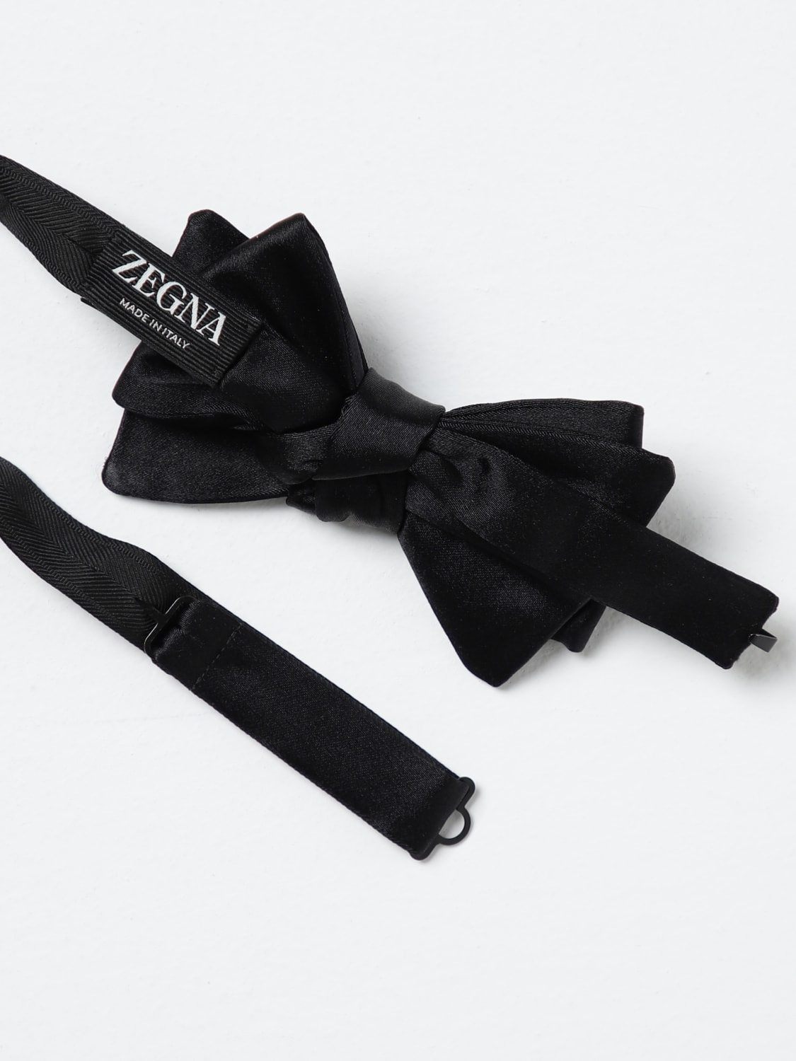 ZEGNA BOW TIE: Bow tie men Zegna, Black - Img 2