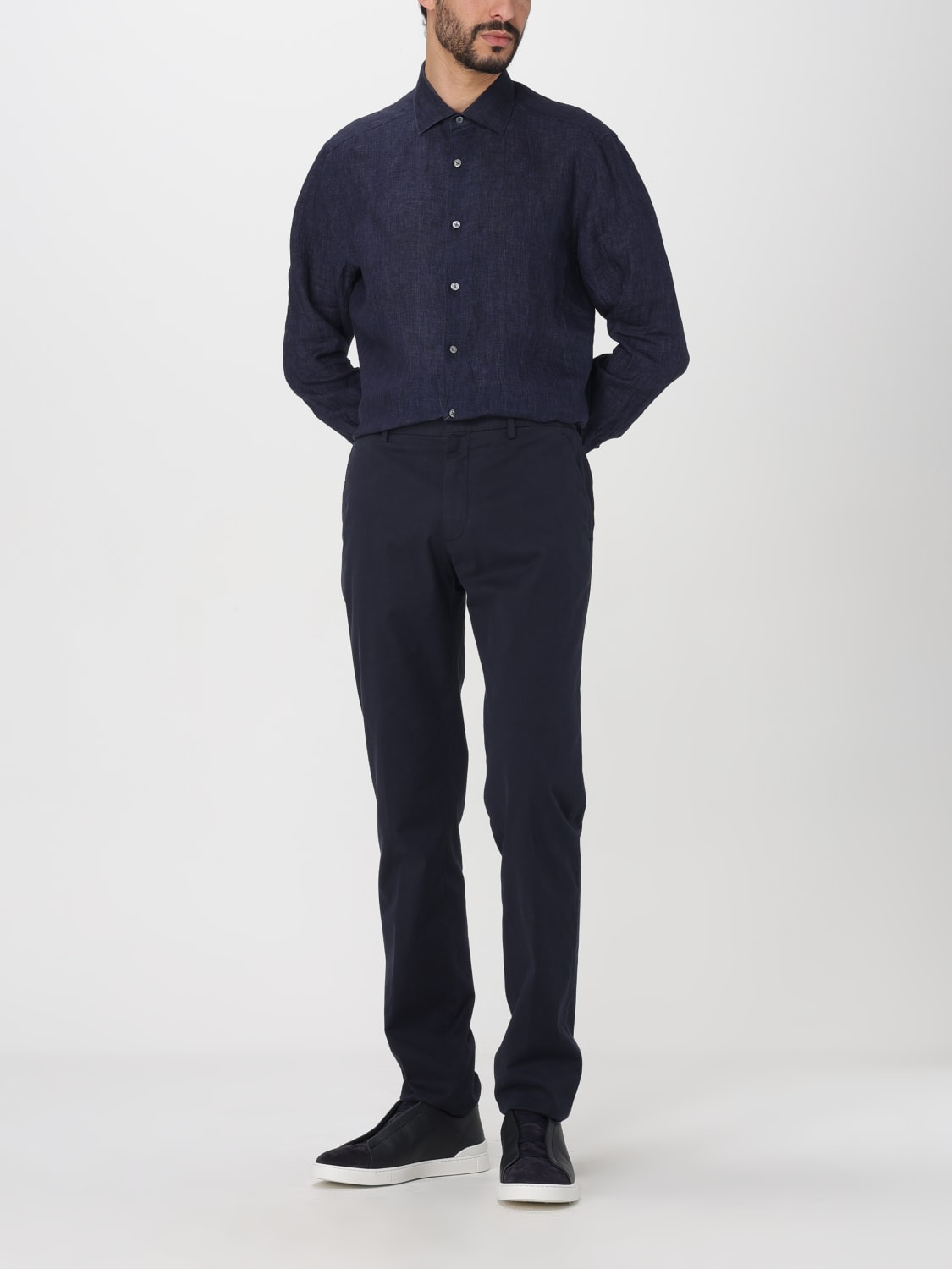 ZEGNA SHIRT: Shirt men Zegna, Blue - Img 2