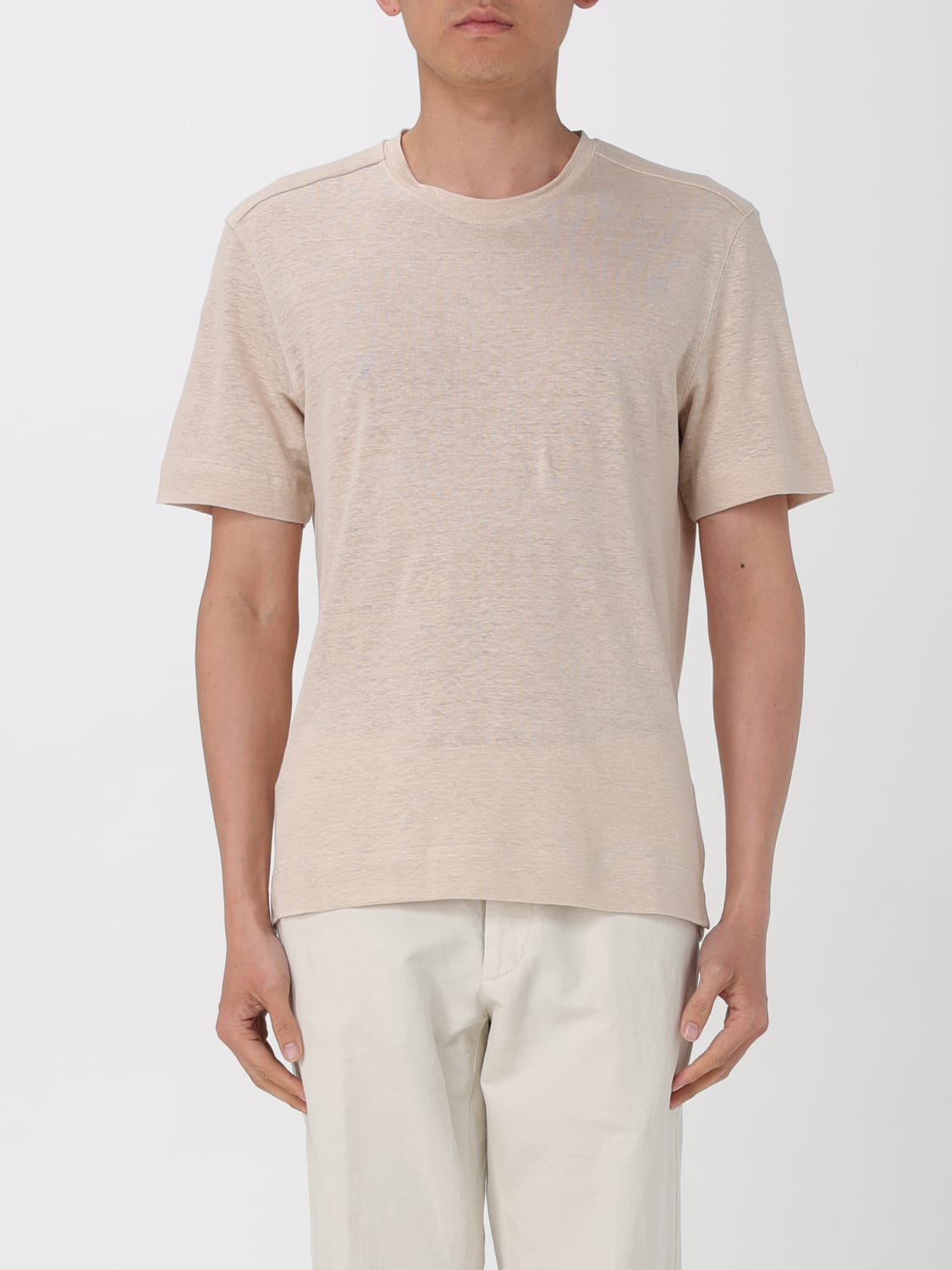 ZEGNA T-SHIRT: T-shirt men Zegna, Beige - Img 1