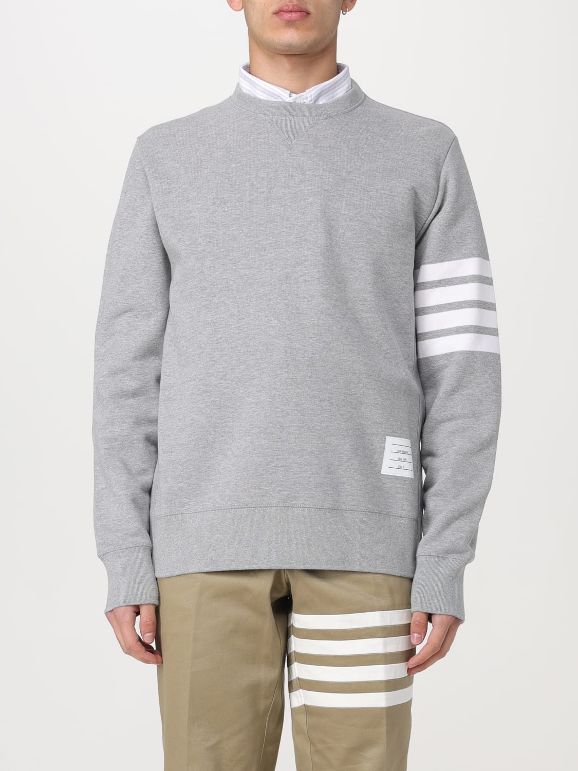 THOM BROWNE MAGLIA: Sweater men Thom Browne, Grey - Img 1