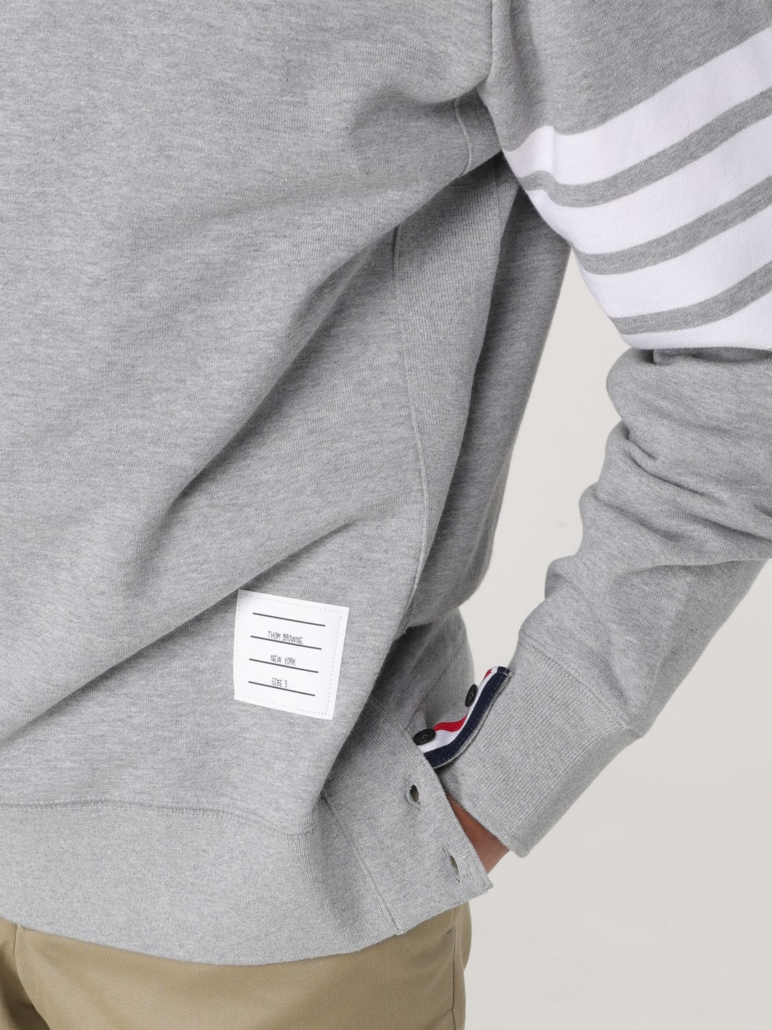 THOM BROWNE PULLOVER: Pullover herren Thom Browne, Grau - Img 5