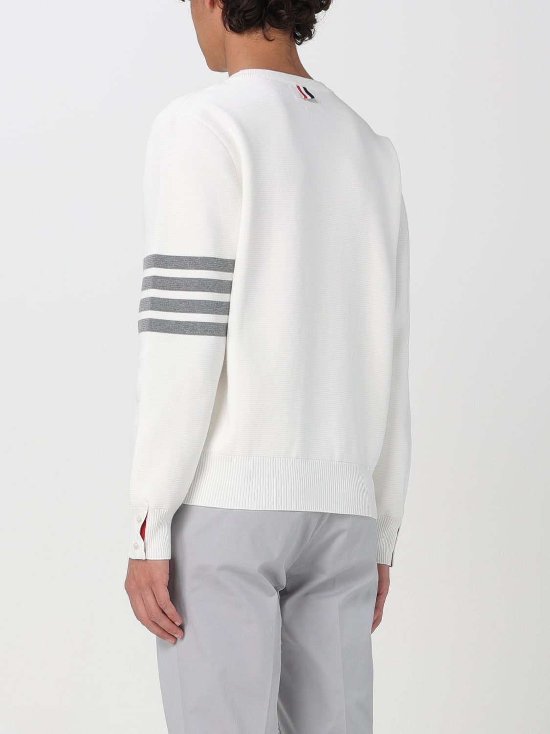 THOM BROWNE: Sweater men - White | Thom Browne sweater
