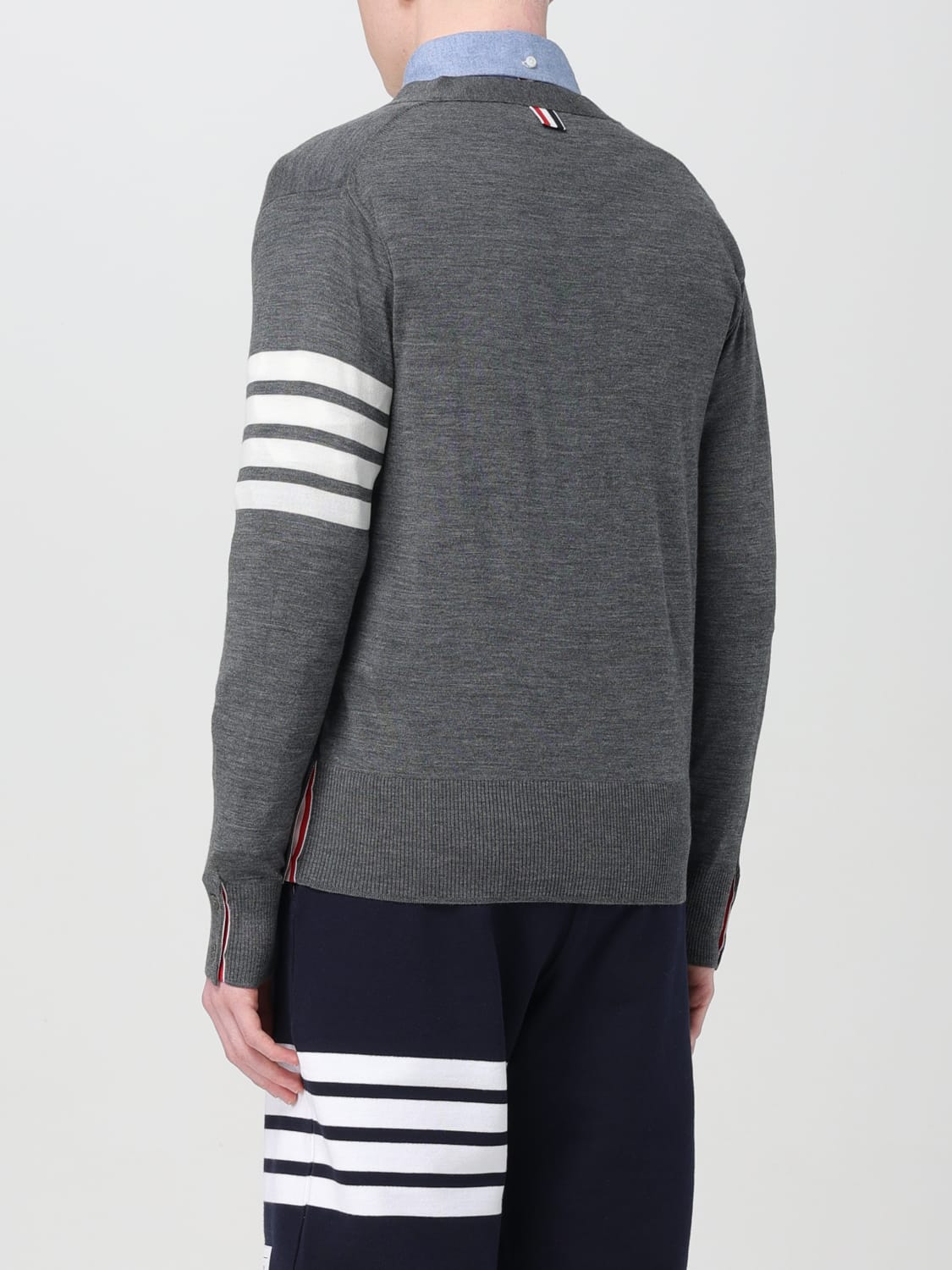 THOM BROWNE SWEATER: Sweater men Thom Browne, Grey - Img 3