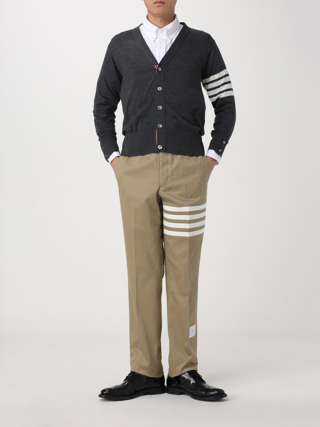 THOM BROWNE SWEATER: Sweater men Thom Browne, Charcoal - Img 2