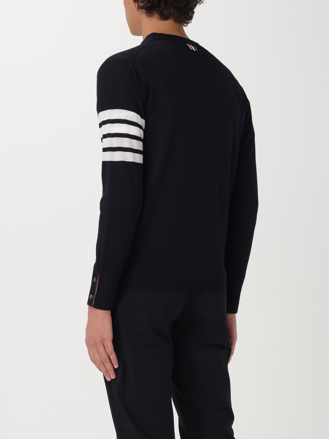 THOM BROWNE PULL: Pull homme Thom Browne, Bleu Marine - Img 3