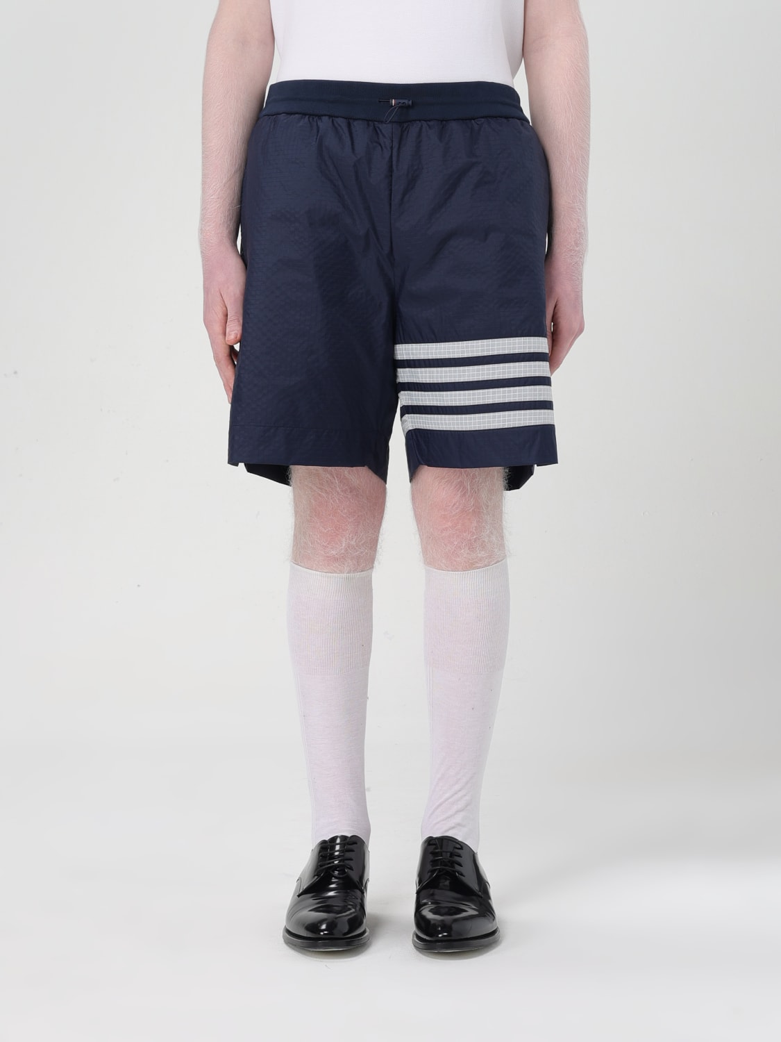 THOM BROWNE PANTALONCINO: Pantaloncino Thom Browne in nylon , Blue Navy - Img 1