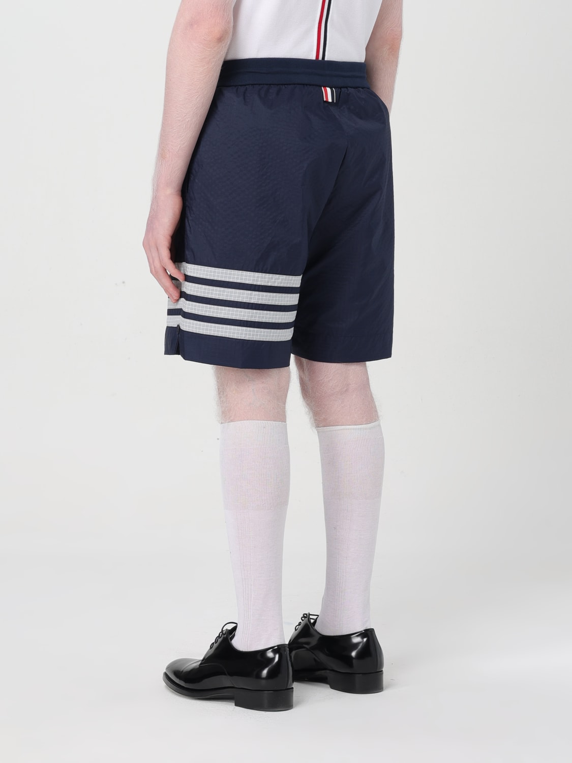 THOM BROWNE PANTALONCINO: Pantaloncino Thom Browne in nylon , Blue Navy - Img 3