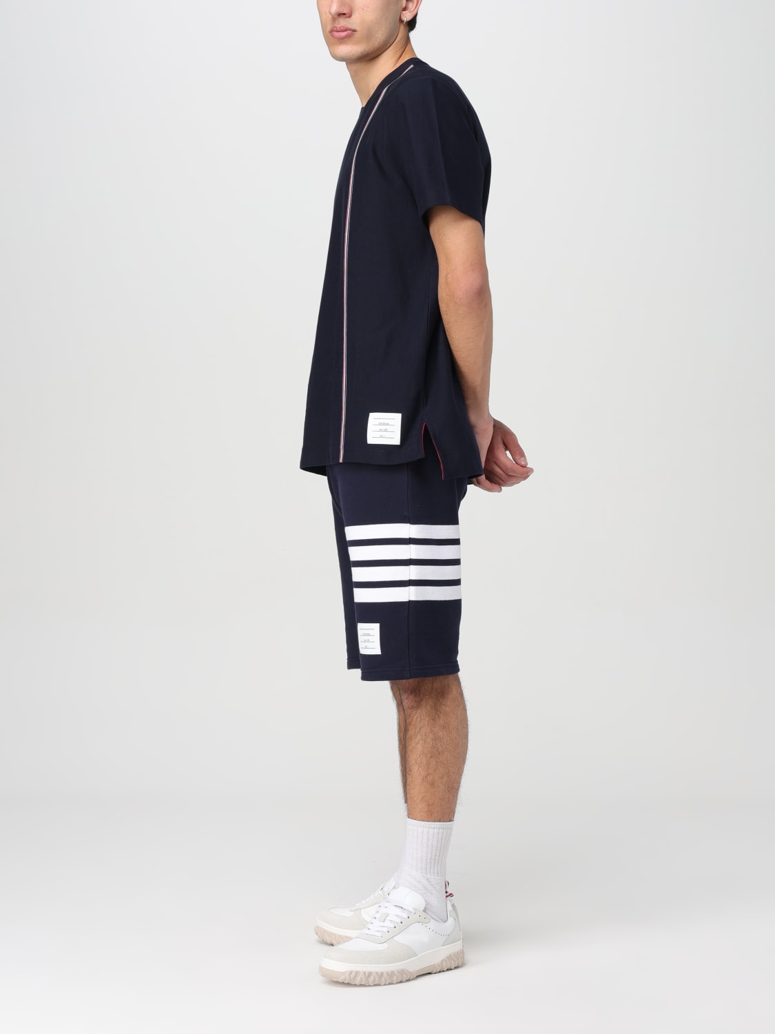 THOM BROWNE T-SHIRT: T-shirt basic Thom Browne , Blue Navy - Img 2