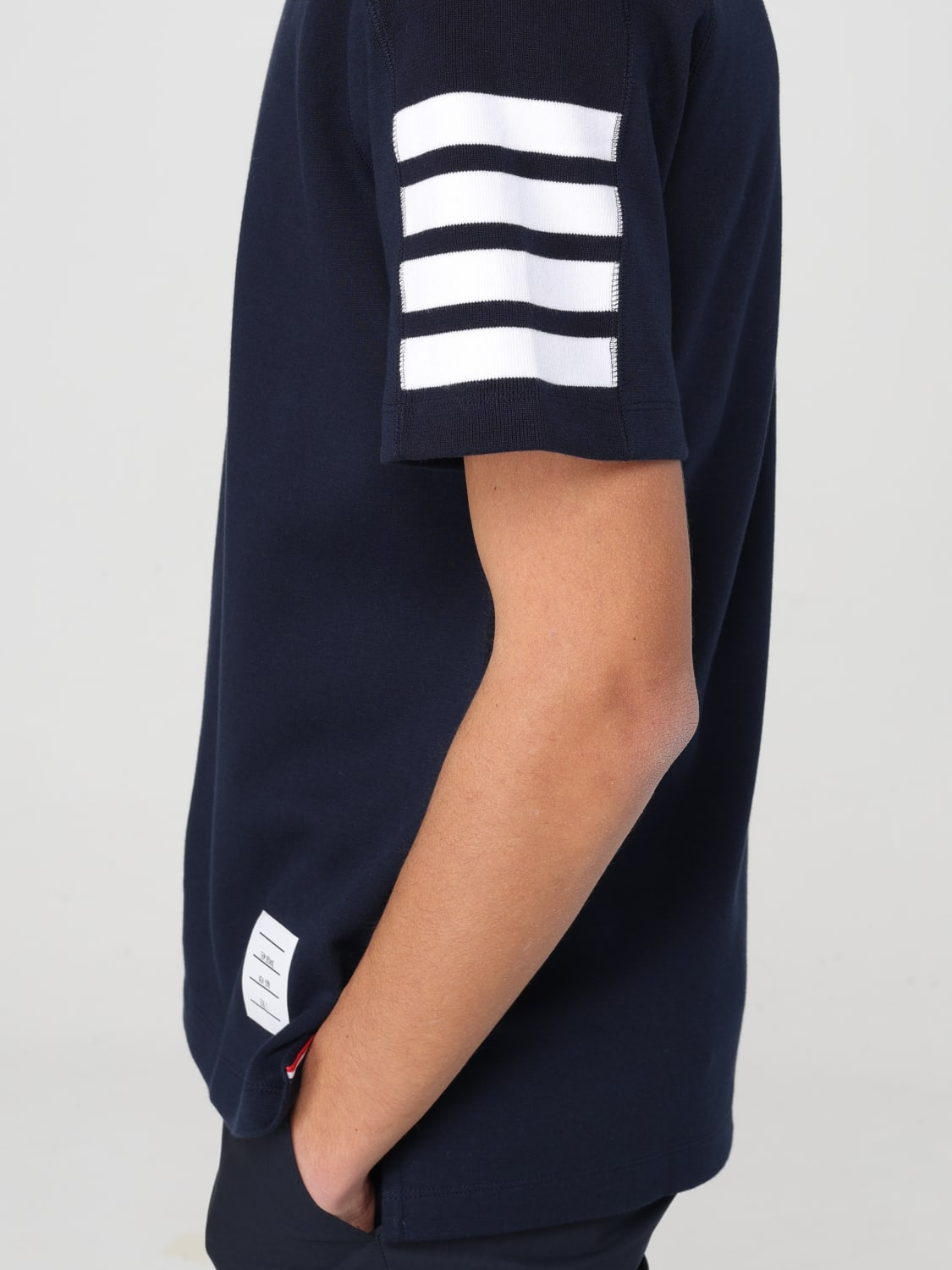 THOM BROWNE: T-shirt men - Blue | Thom Browne t-shirt