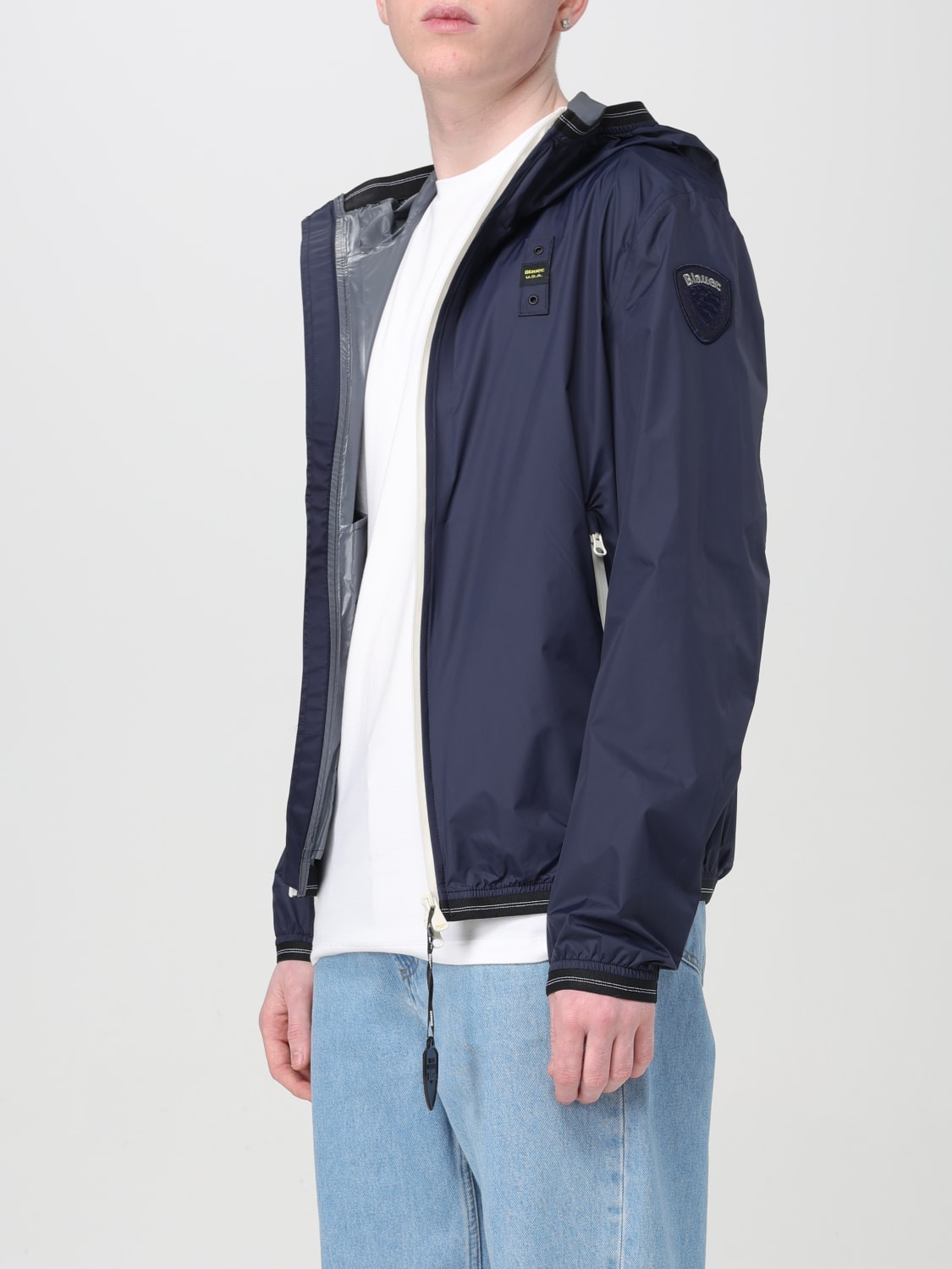 BLAUER JACKET: Jacket men Blauer, Blue - Img 3