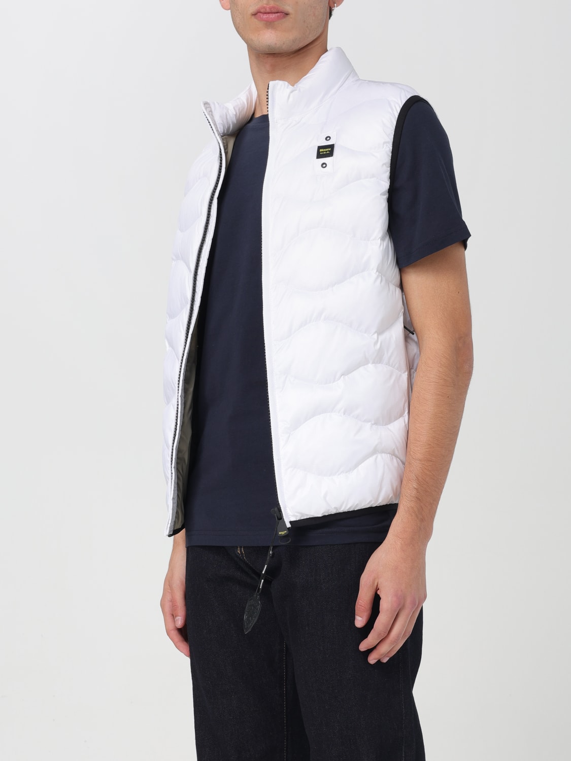BLAUER CHALECO: Chaqueta hombre Blauer, Blanco - Img 3