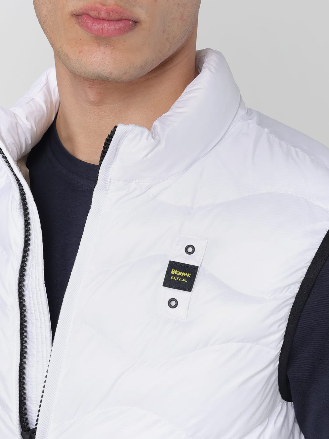 BLAUER CHALECO: Chaqueta hombre Blauer, Blanco - Img 4